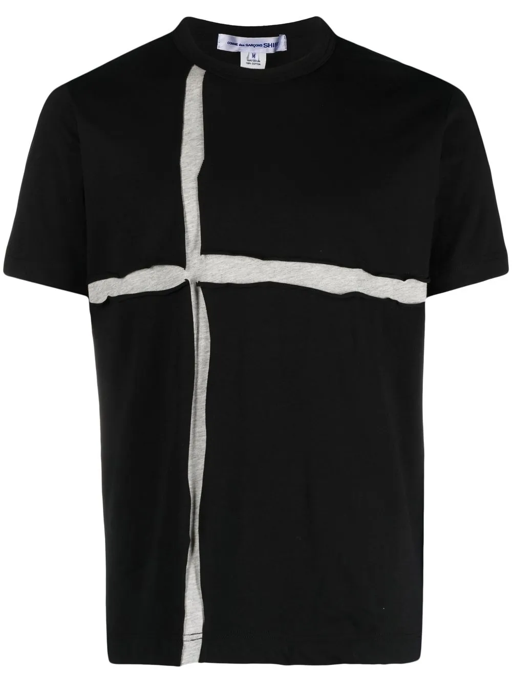 

Comme Des Garçons Shirt raw-cut effect cotton T-shirt - Black