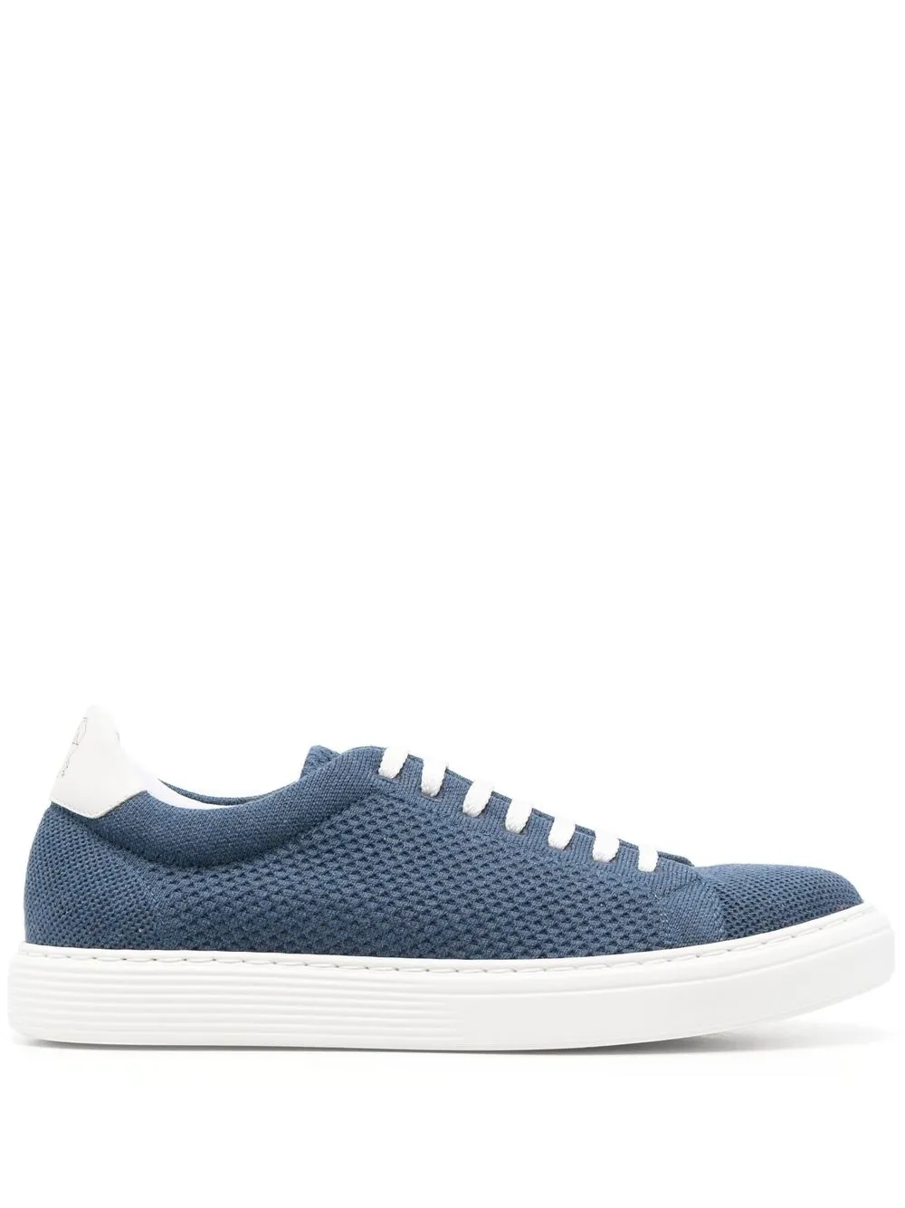 

Brunello Cucinelli tenis bajos con agujetas - Azul