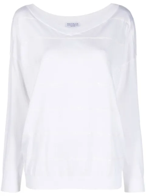 Brunello Cucinelli V-neck knitted jumper