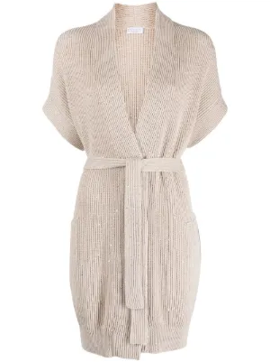 Chunky hot sale belted cardigan