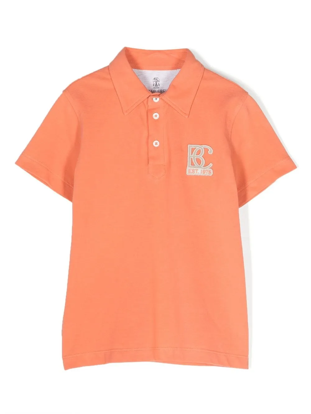 

Brunello Cucinelli Kids logo-patch polo shirt - Green