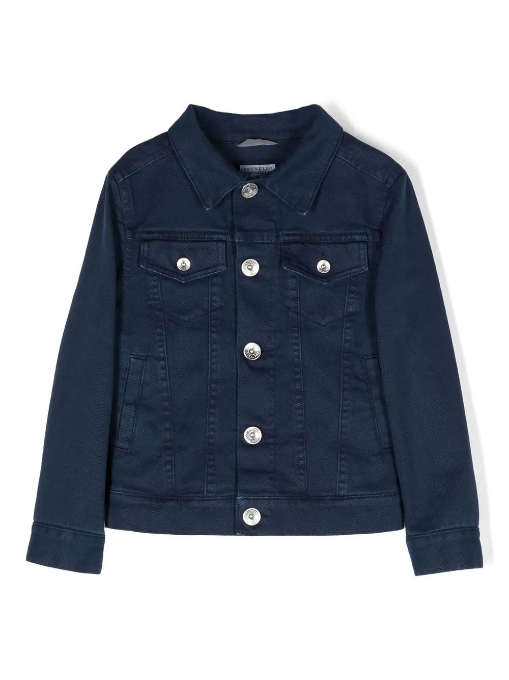 

Brunello Cucinelli Kids buttoned-up denim jacket - Blue