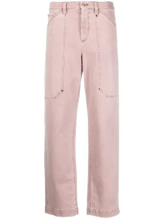 Brunello Cucinelli ハイウエスト ストレートパンツ | ピンク 