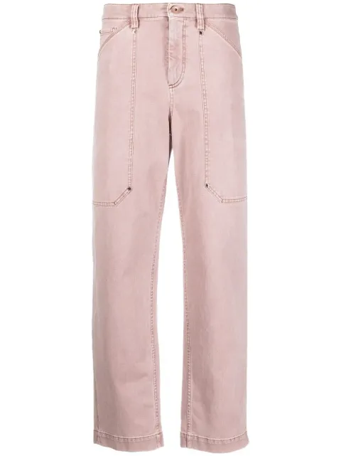 Brunello Cucinelli high-waisted straight-leg trousers 