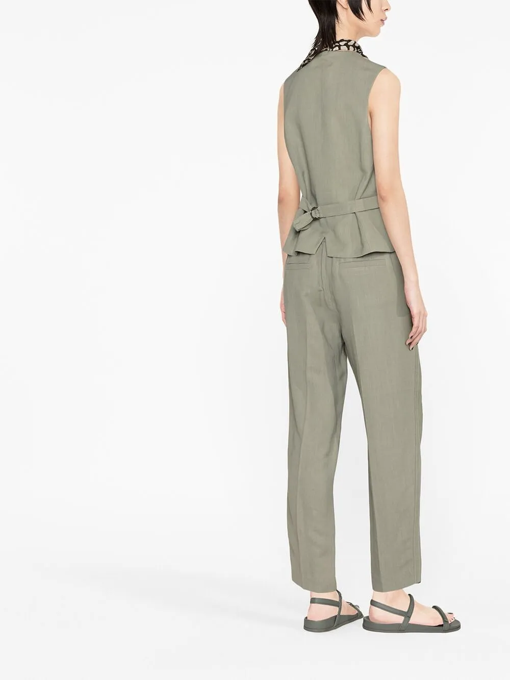 Brunello Cucinelli Single-breasted Vest In 绿色