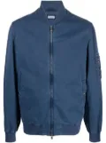 Brunello Cucinelli zip-up bomber jacket - Blue