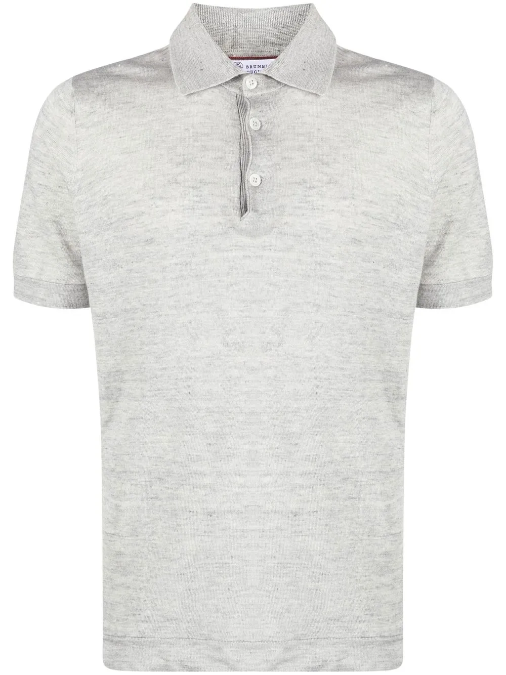 

Brunello Cucinelli mélange polo shirt - Grey