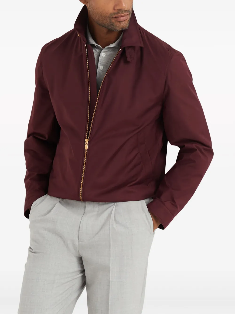 Brunello Cucinelli Gemêleerd poloshirt - Grijs
