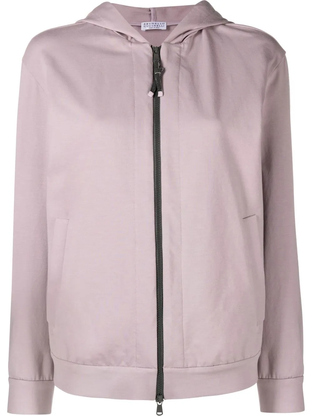 

Brunello Cucinelli hoodie con cierre - Morado