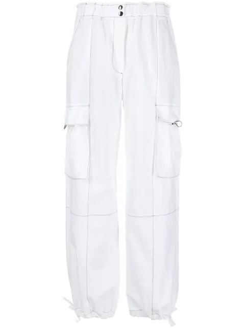Brunello Cucinelli high-waisted cargo trousers