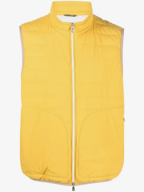 Brunello Cucinelli feather-down padded gilet