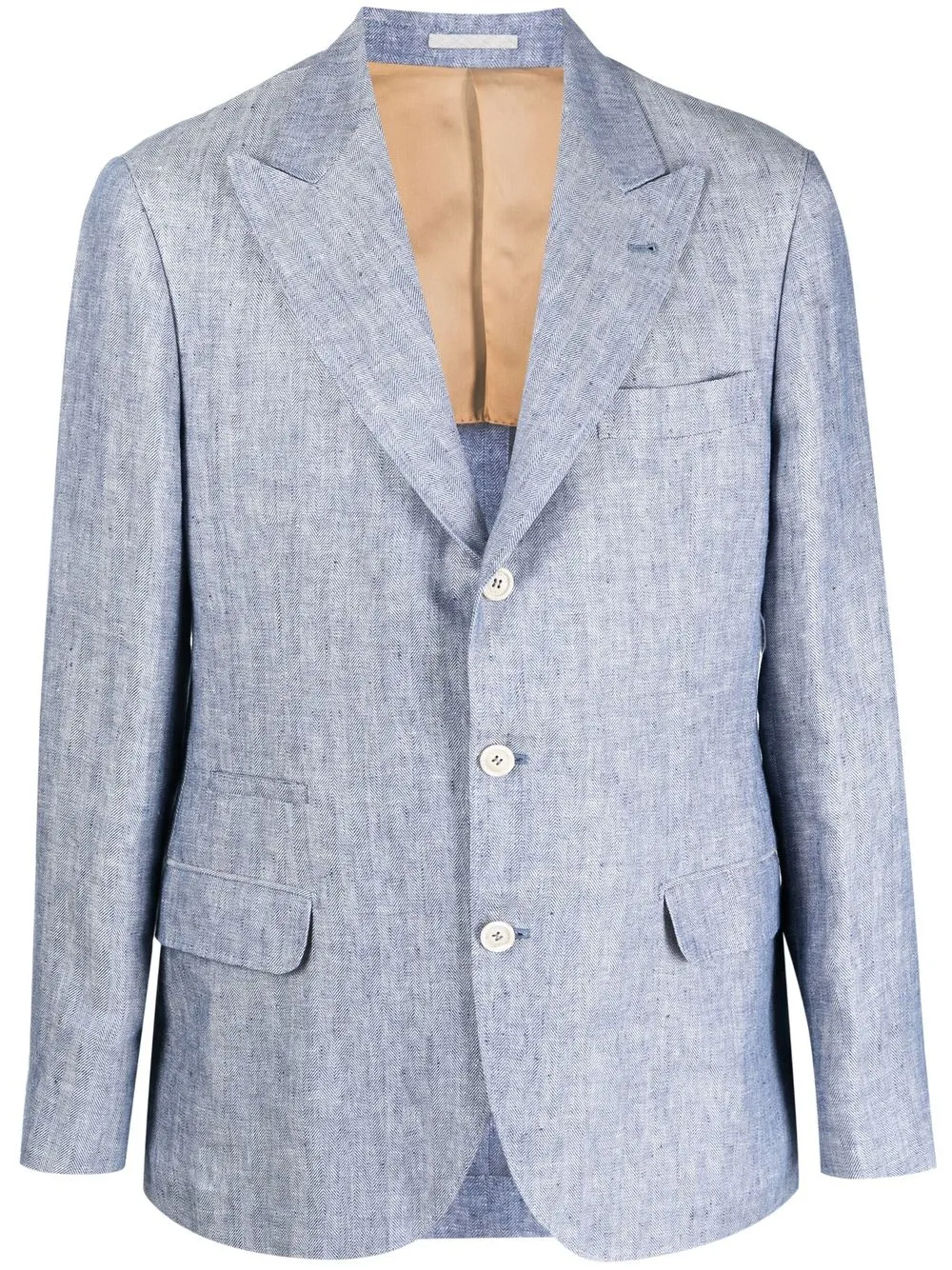

Brunello Cucinelli single-breasted tailored blazer - Blue