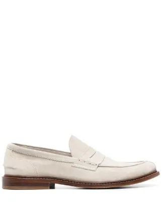 Brunello Cucinelli Penny-Loafer Aus Wildleder - Farfetch 
