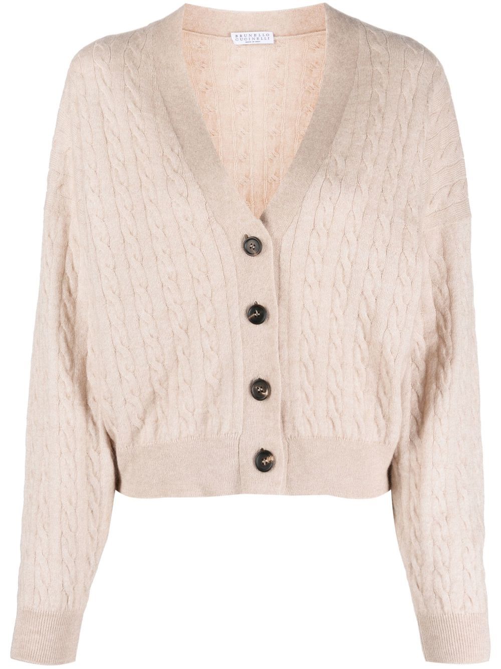 BRUNELLO CUCINELLI CHUNKY CABLE-KNIT CARDIGAN