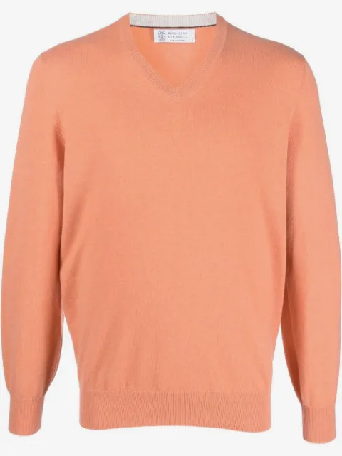 Brunello Cucinelli V-neck cashmere jumper