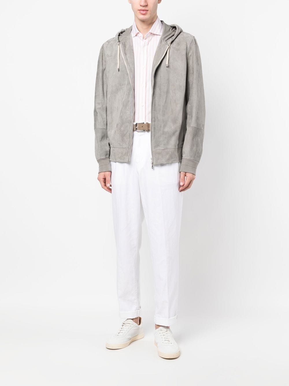 Brunello Cucinelli Hoodie met rits - Grijs