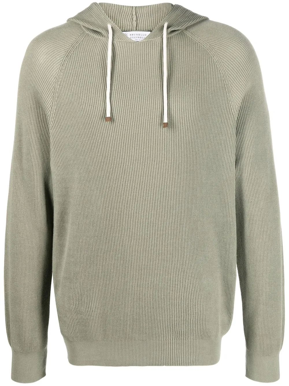 

Brunello Cucinelli hoodie con cuello redondo - Verde