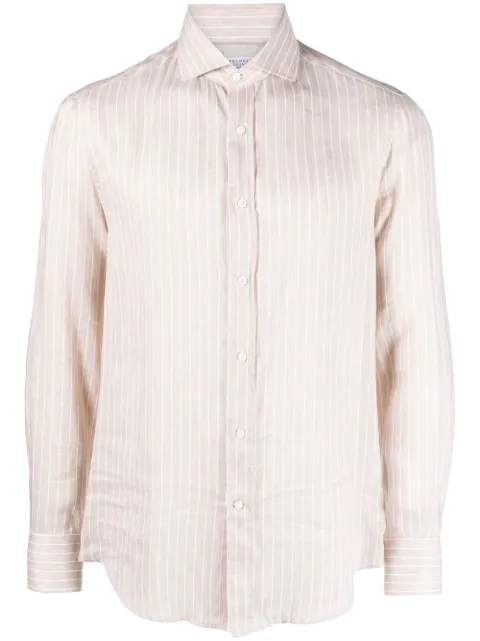 Brunello Cucinelli long-sleeve striped shirt