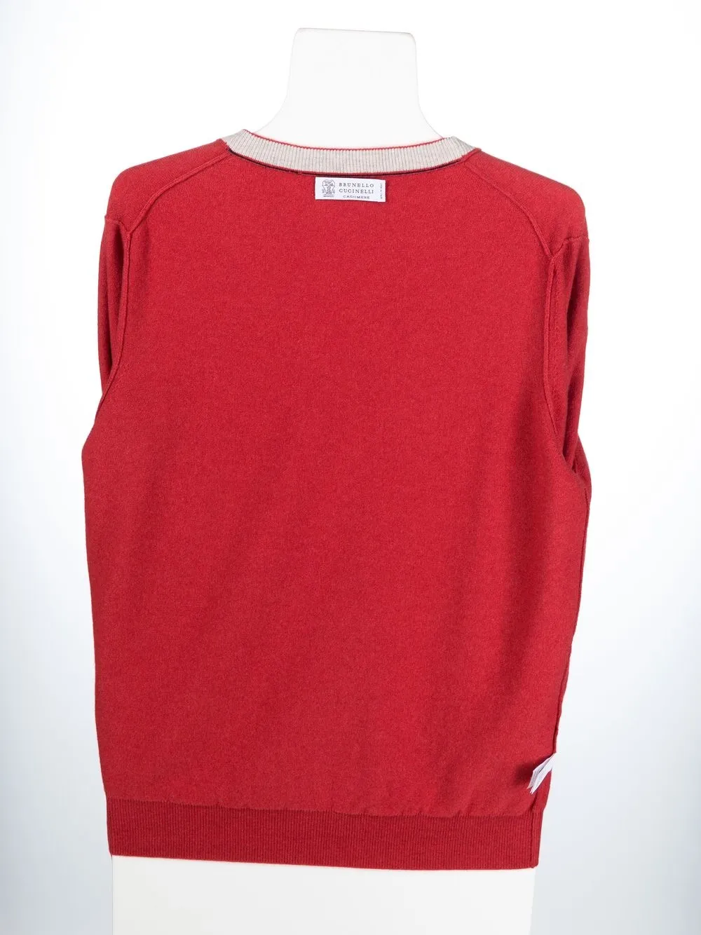 Brunello Cucinelli Long-sleeved Cashmere Jumper In 红色