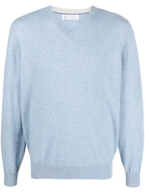 Brunello Cucinelli V-neck cashmere jumper