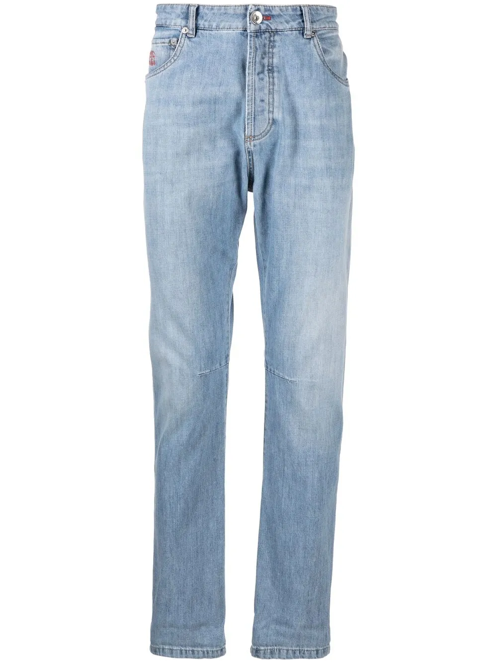 BRUNELLO CUCINELLI MID-RISE TAPERED-LEG JEANS