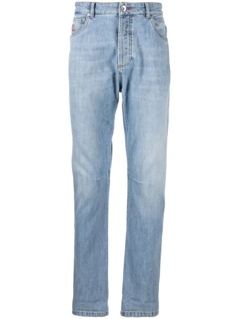 Brunello Cucinelli mid-rise tapered-leg jeans 