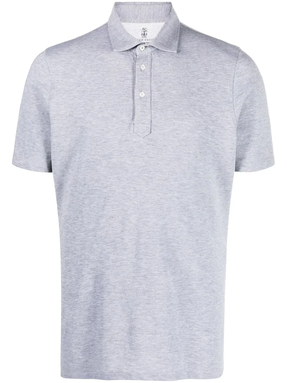 

Brunello Cucinelli short-sleeve cotton polo shirt - Grey