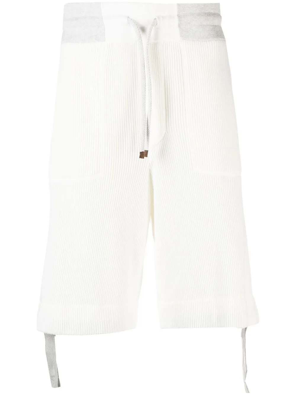 

Brunello Cucinelli knitted bermuda shorts - White