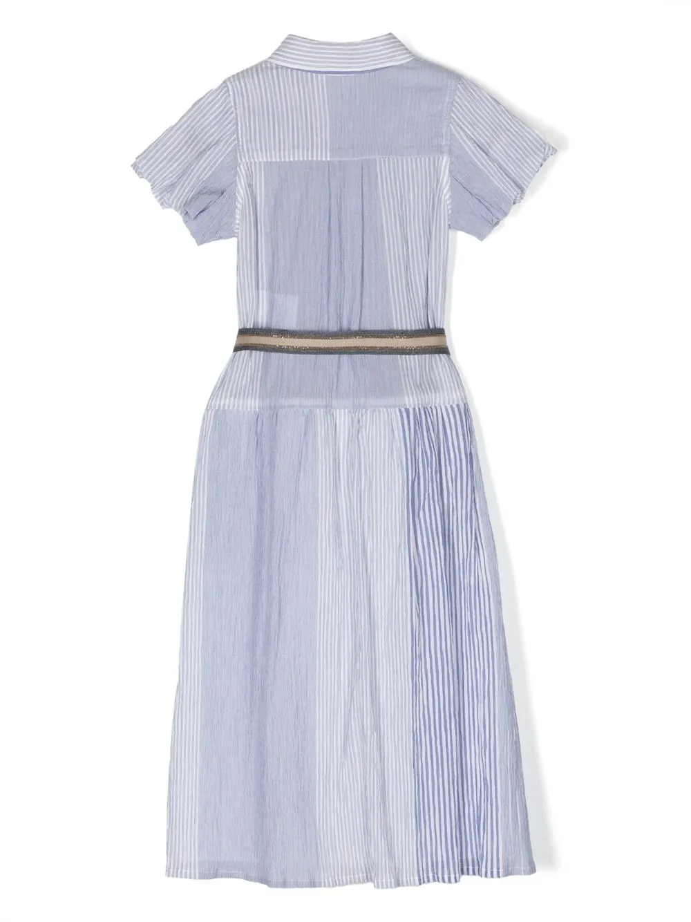 Brunello Cucinelli Kids Gestreepte jurk Wit