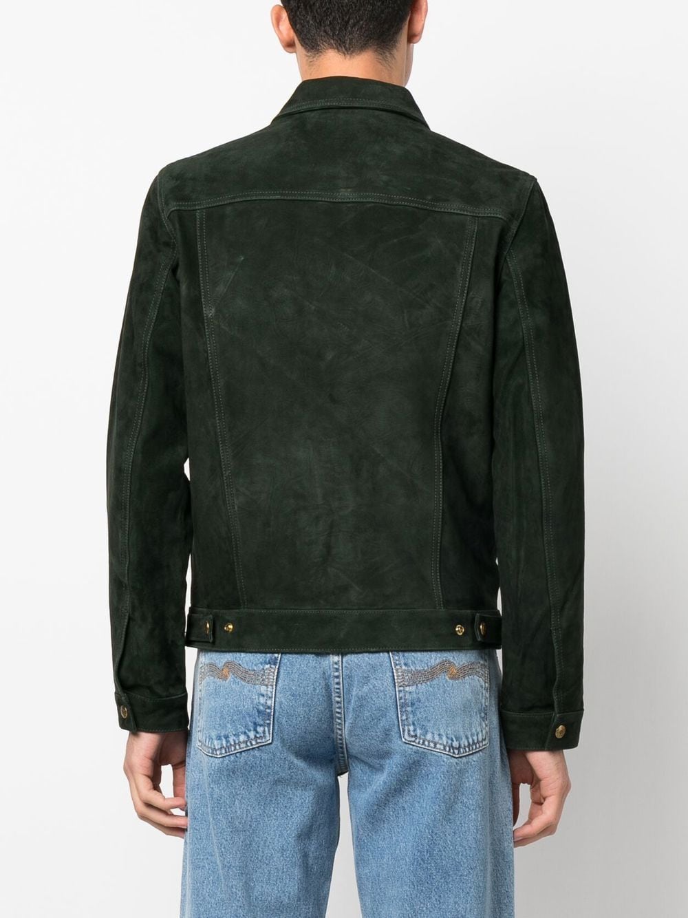Nudie Jeans Robby Leather Jacket In Green | ModeSens