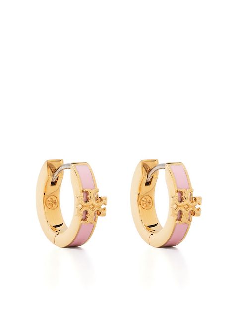 Tory Burch Kira logo huggie earrings 