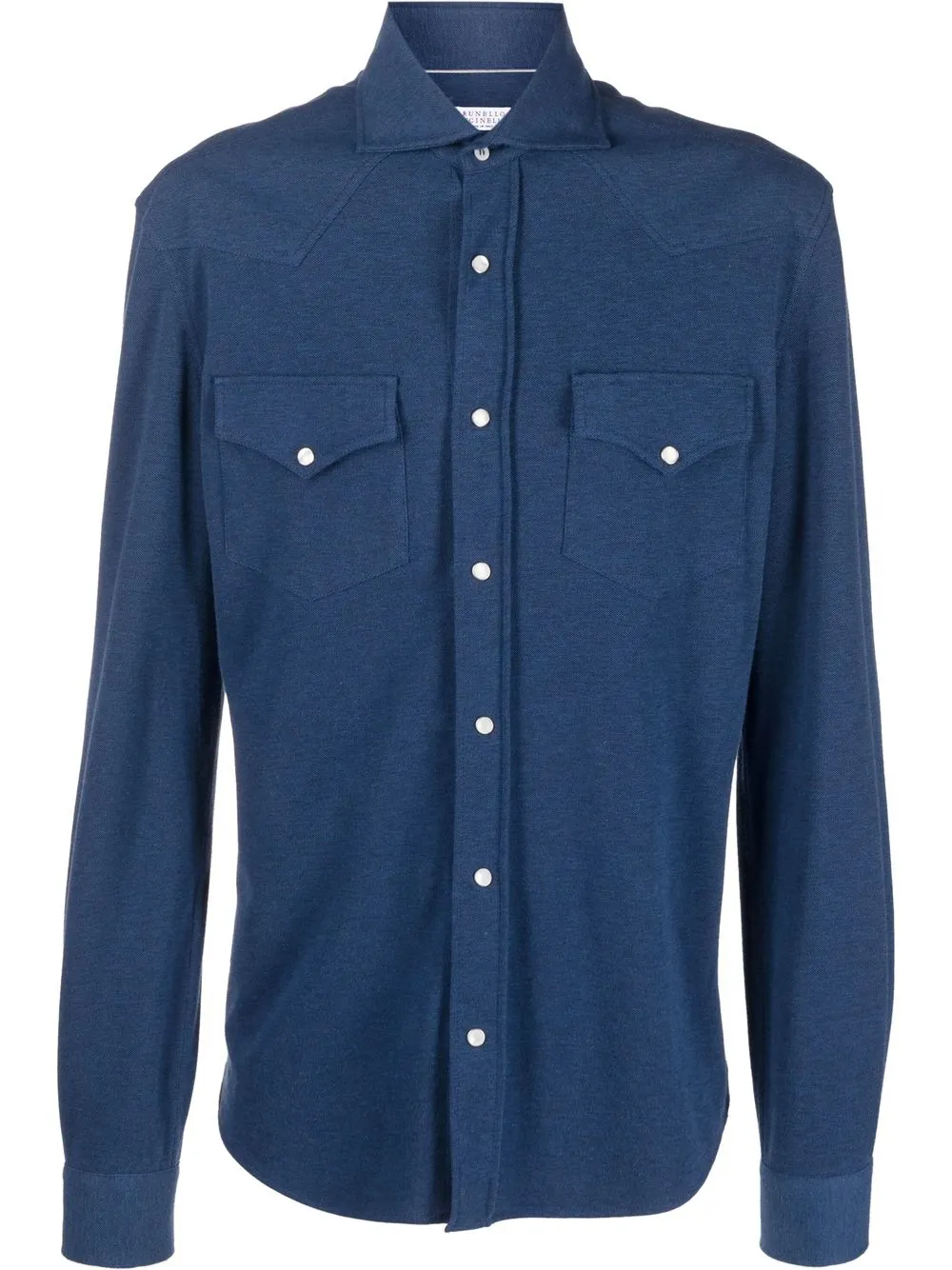 

Brunello Cucinelli long-sleeve button-up shirt - Blue