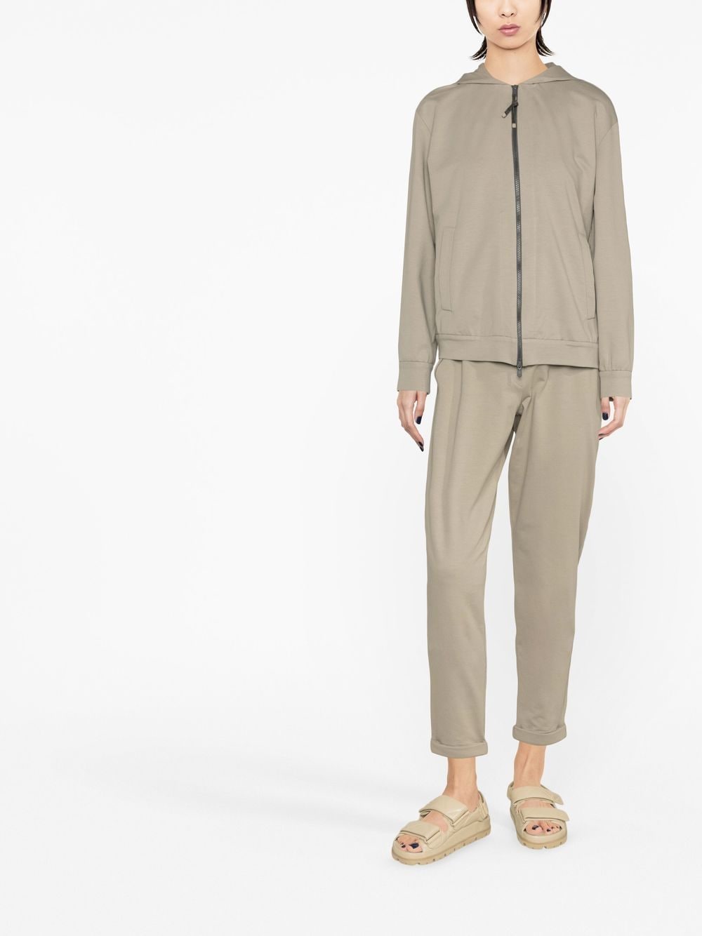 Brunello Cucinelli Hoodie met rits - Beige