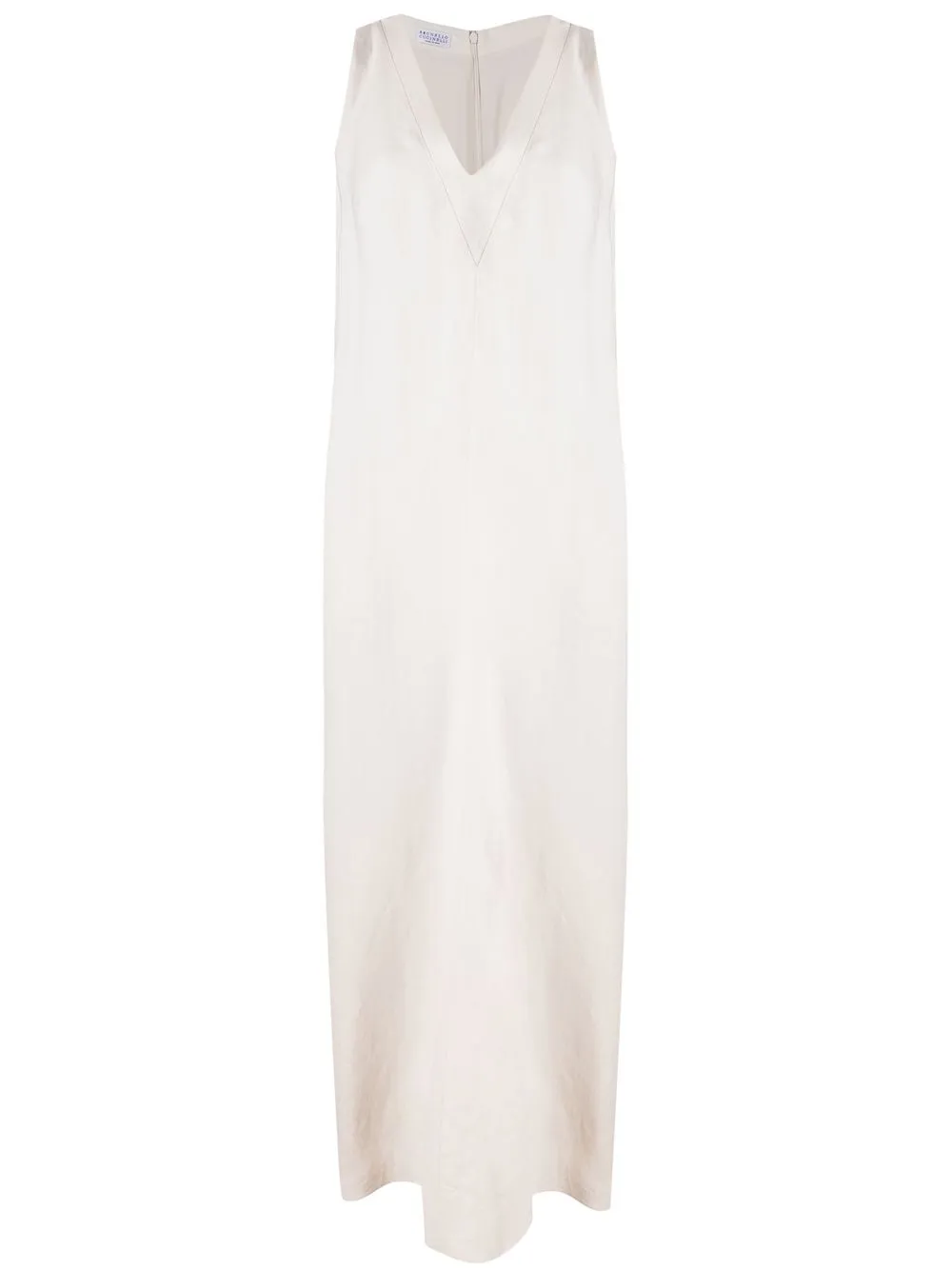 

Brunello Cucinelli V-neck midi dress - White