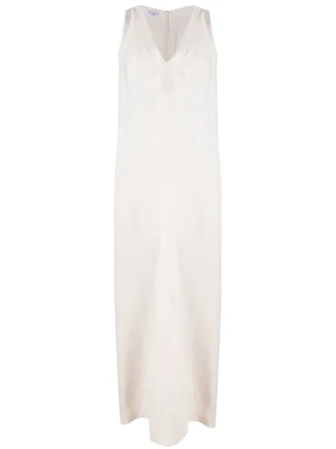 Brunello Cucinelli V-neck midi dress