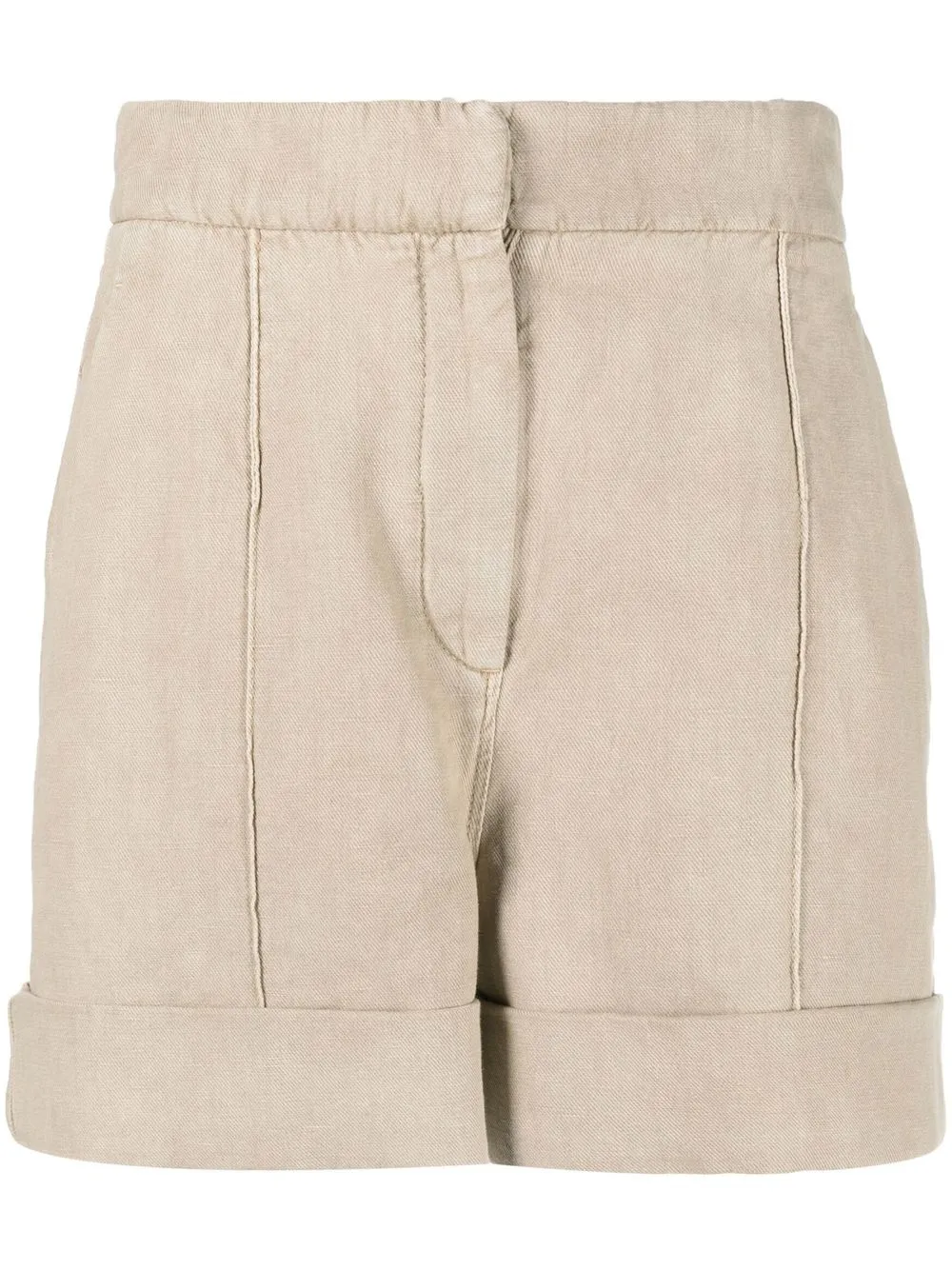 

Brunello Cucinelli high-waisted shorts - Brown