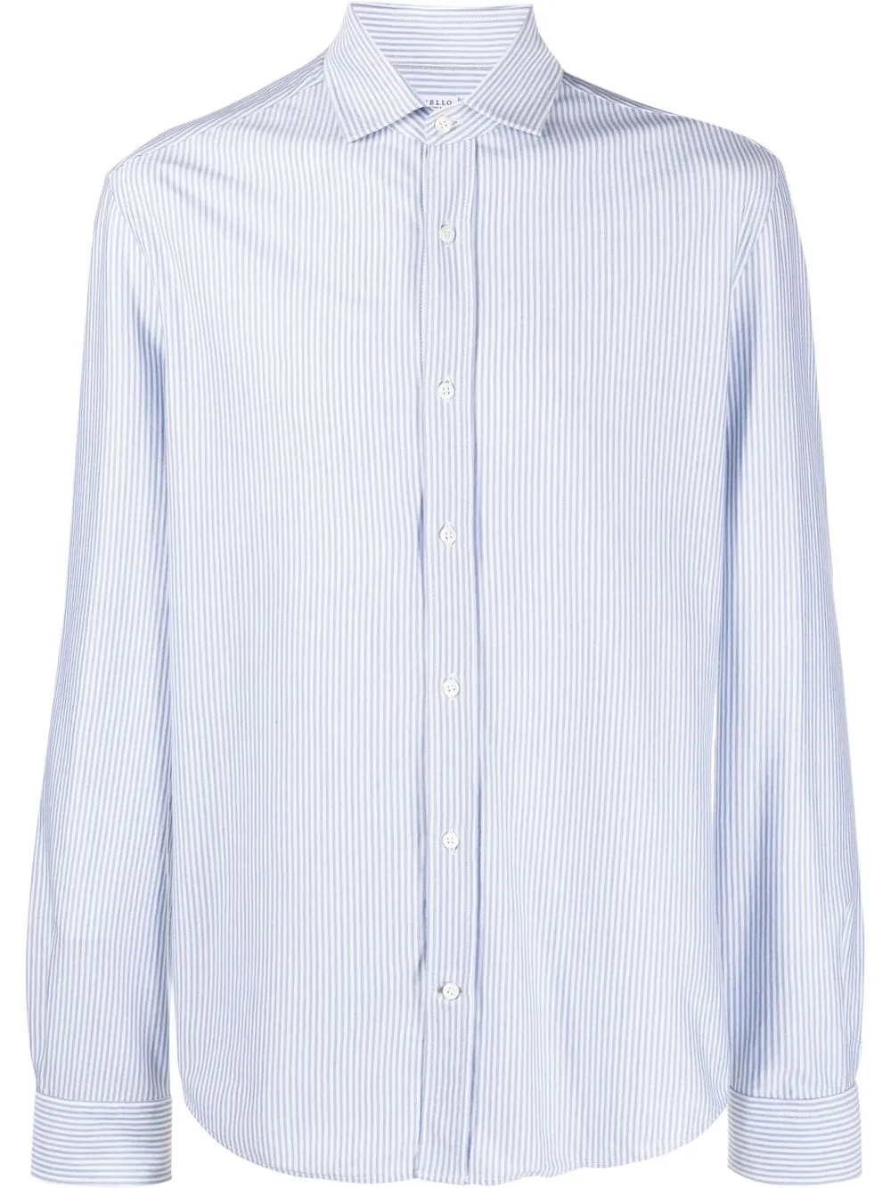 

Brunello Cucinelli camisa con rayas estampadas - Azul