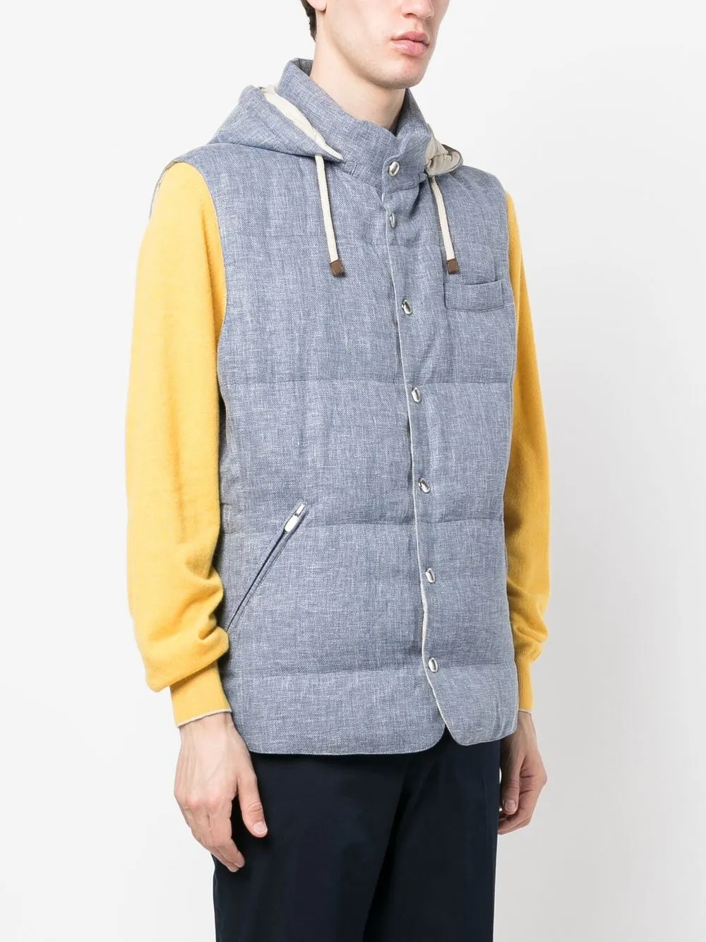 Brunello Cucinelli drawstring-hood Down Vest - Farfetch