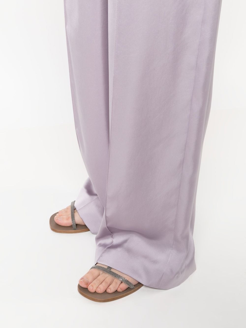 Shop Brunello Cucinelli Regular-leg Tailored Trousers In Purple
