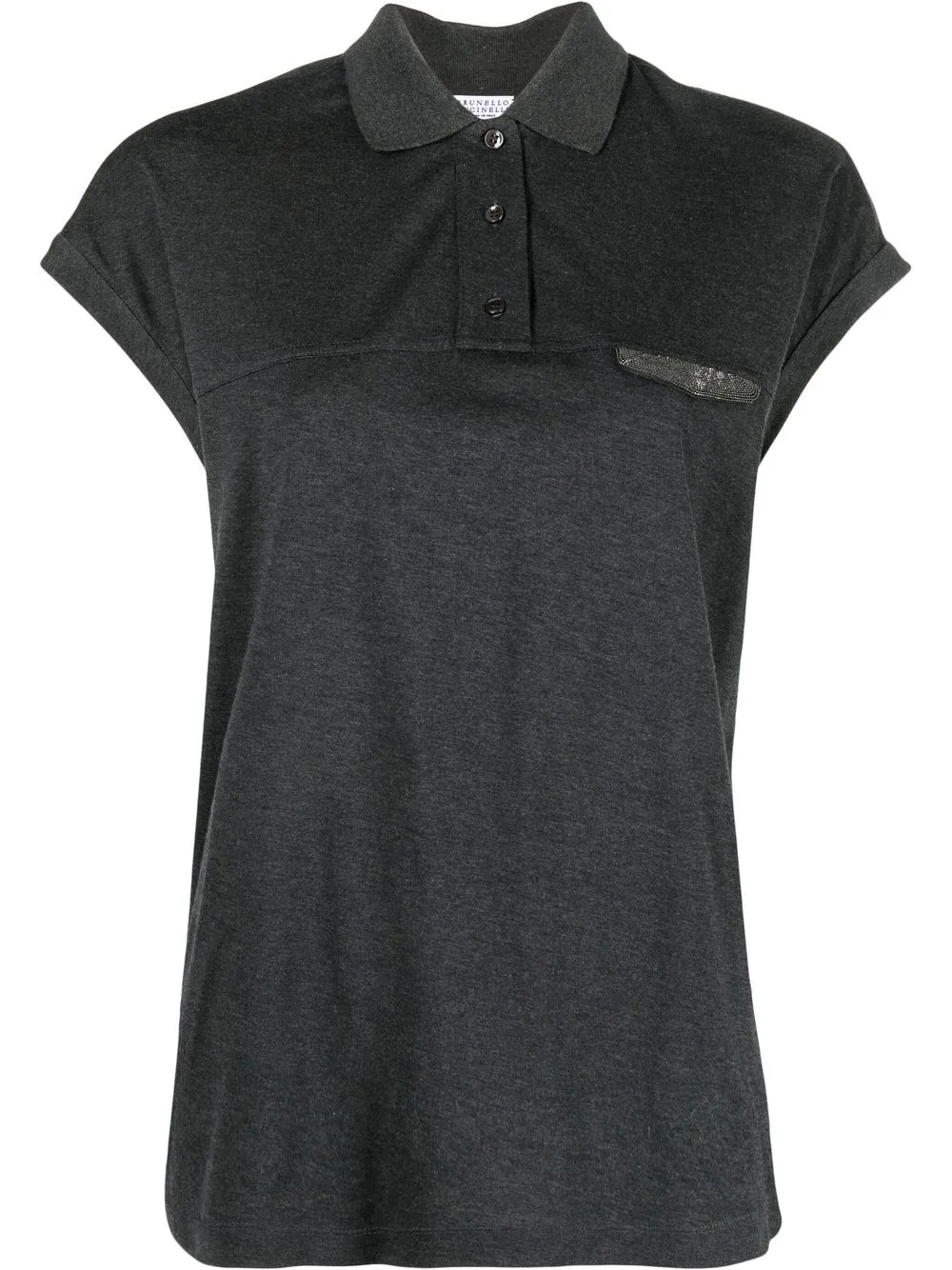 

Brunello Cucinelli playera con mangas japonesas - Gris