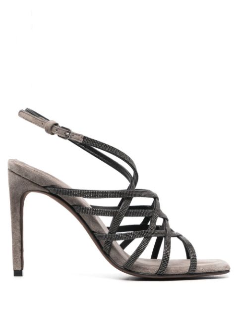 Brunello Cucinelli 110mm heeled suede sandals Women