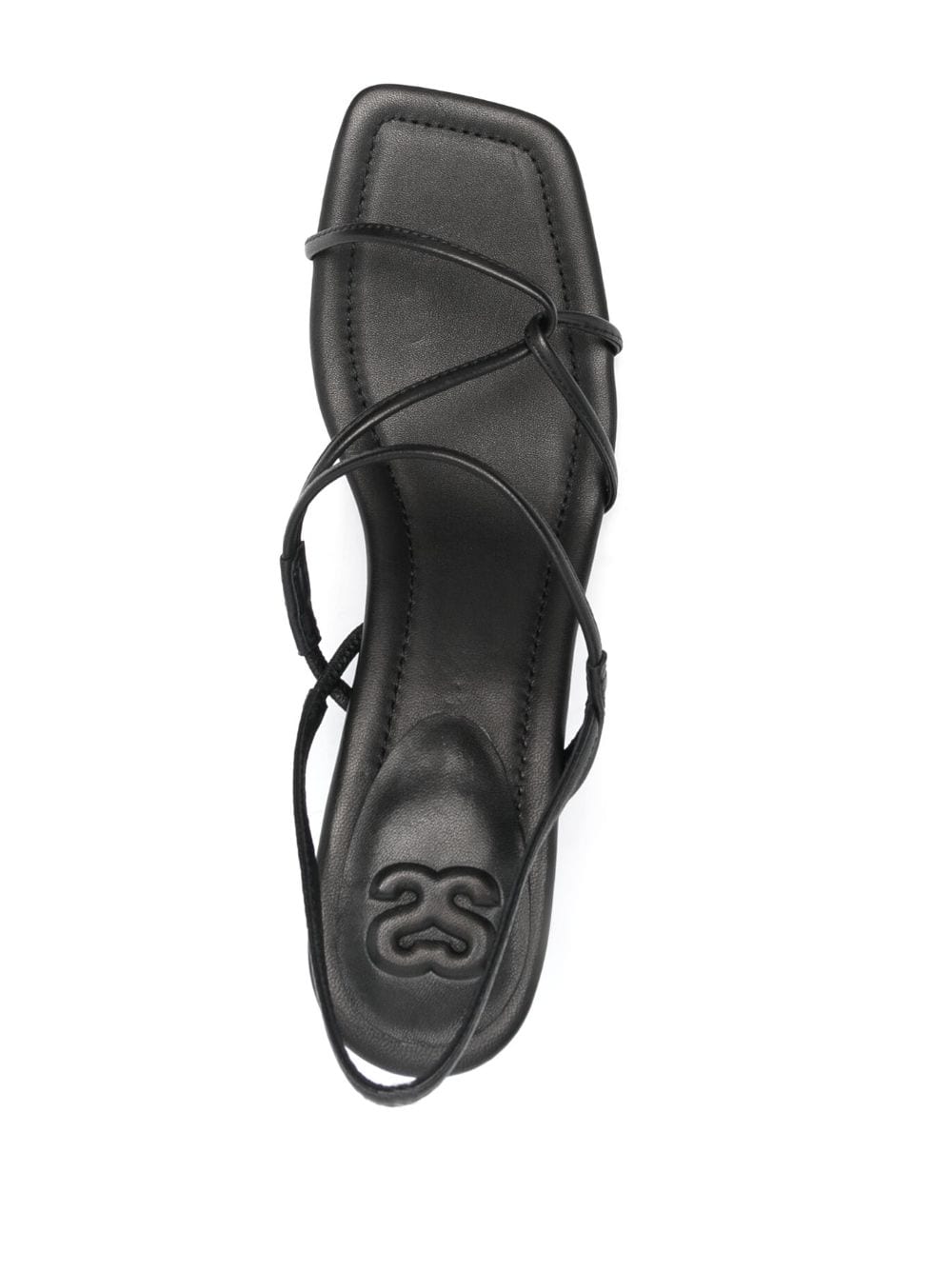 Shop Sandro Open-toe Heeled Sandals In Black