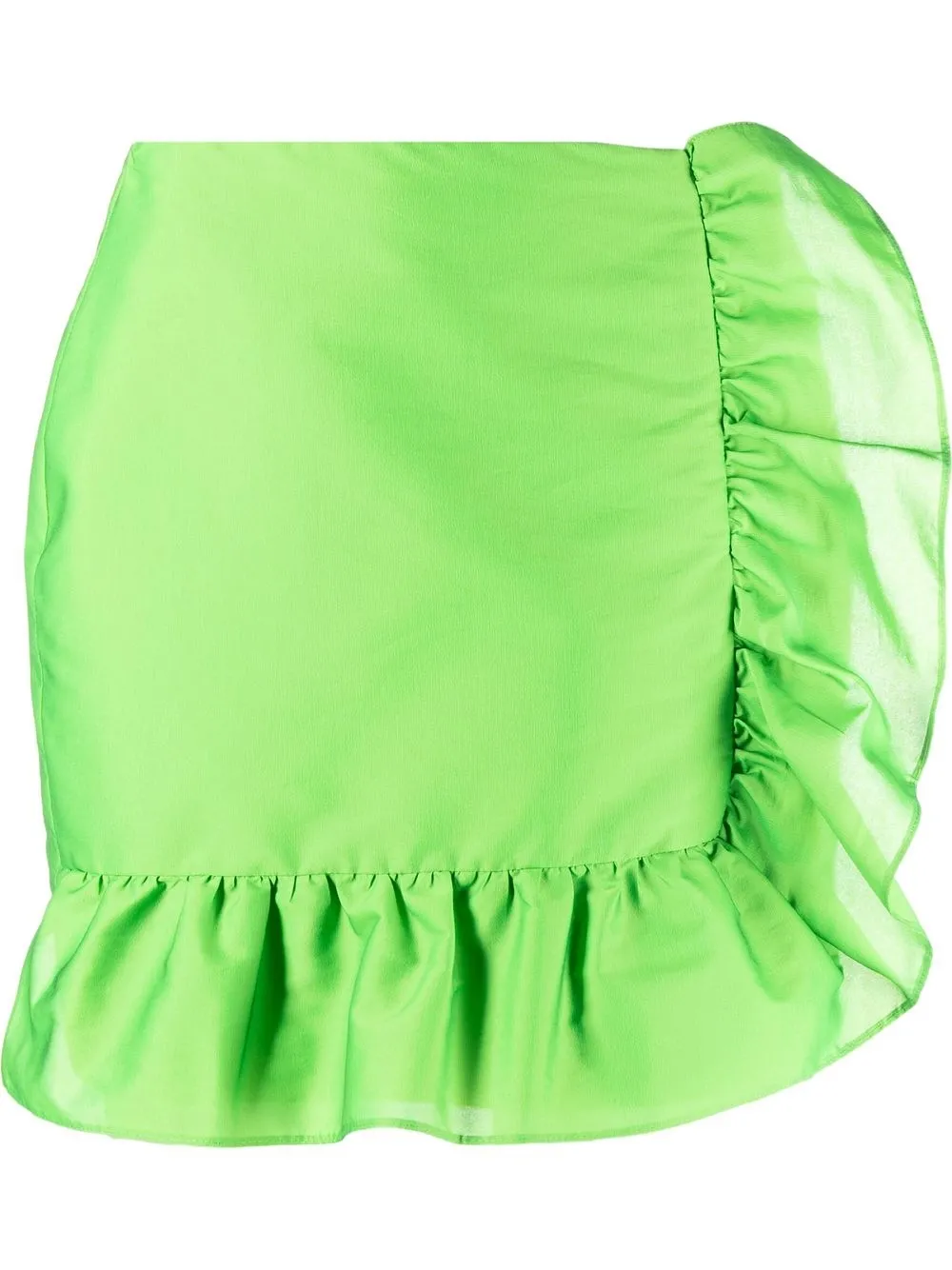

SANDRO Marlene ruffled-trim skirt - Green