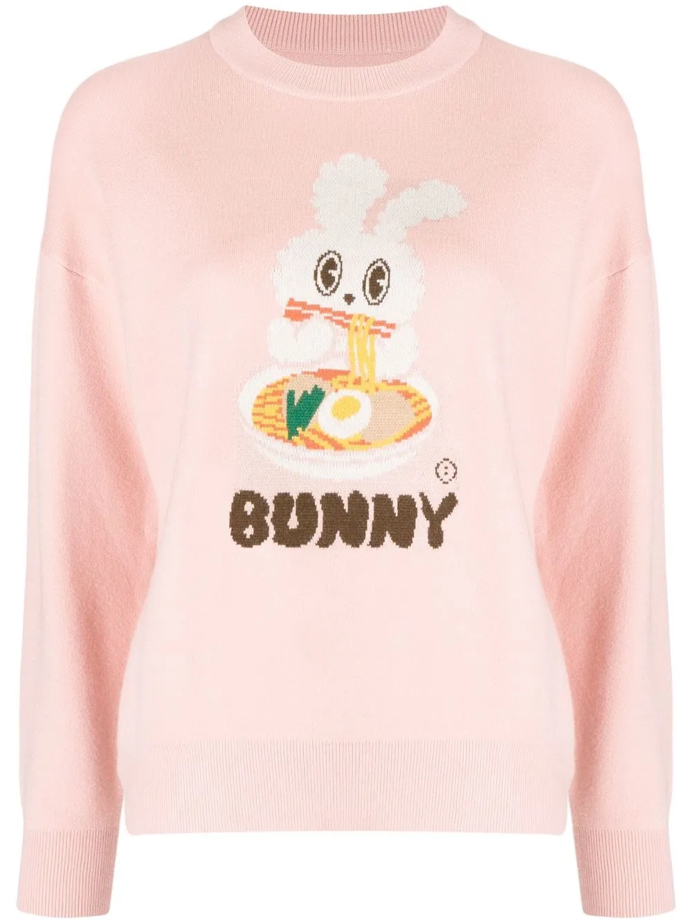 

CHOCOOLATE Bunny-print detail jumper - Pink