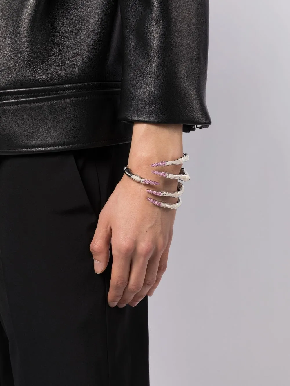 Raf Simons Armband met skelet - Zilver