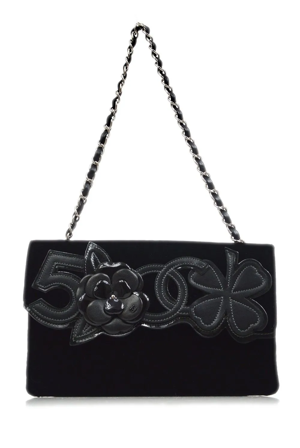 

CHANEL Pre-Owned 2006 Camélia Nº5 shoulder bag - Black