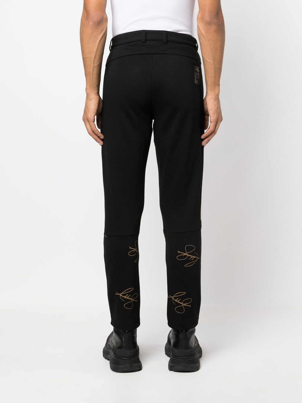 Shop Hugo Boss Logo-print Track Pants In Black