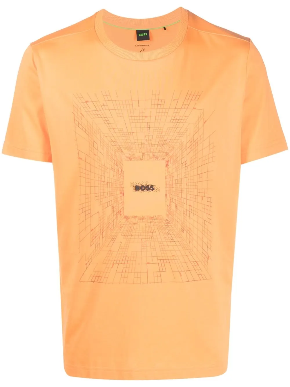 

BOSS logo-print short-sleeve T-shirt - Orange