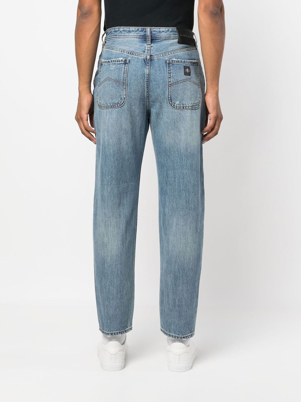 Armani Exchange slim-fit Faded Denim Jeans - Farfetch