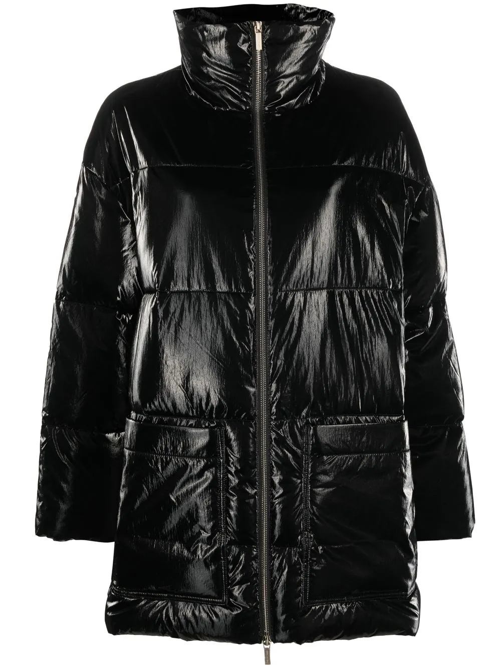 

Armani Exchange padded zip-up jacket - Black